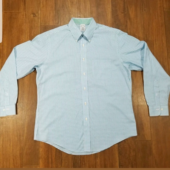 Brooks Brothers Other - Brooks Brothers Mens Large Gingham Regent Slim